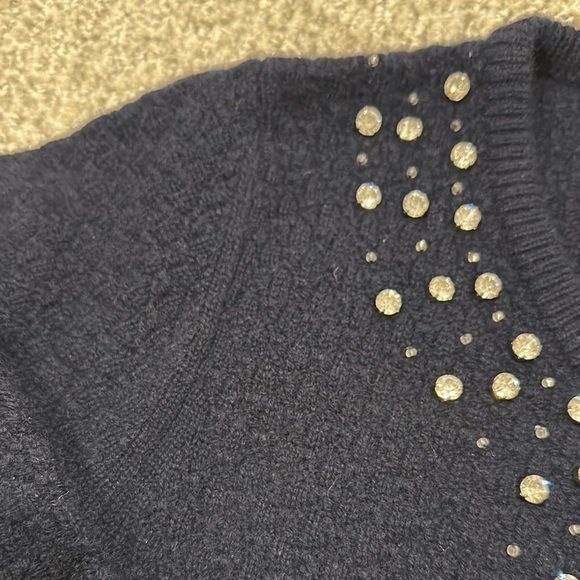 Abercrombie & Fitch Navy Cardigan with Embellishments - Picture 4 of 5